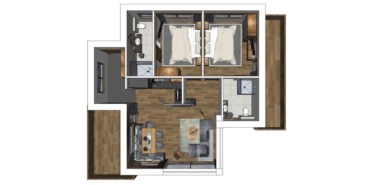 Chalet'S Alpenjuwel 图克斯 外观 照片